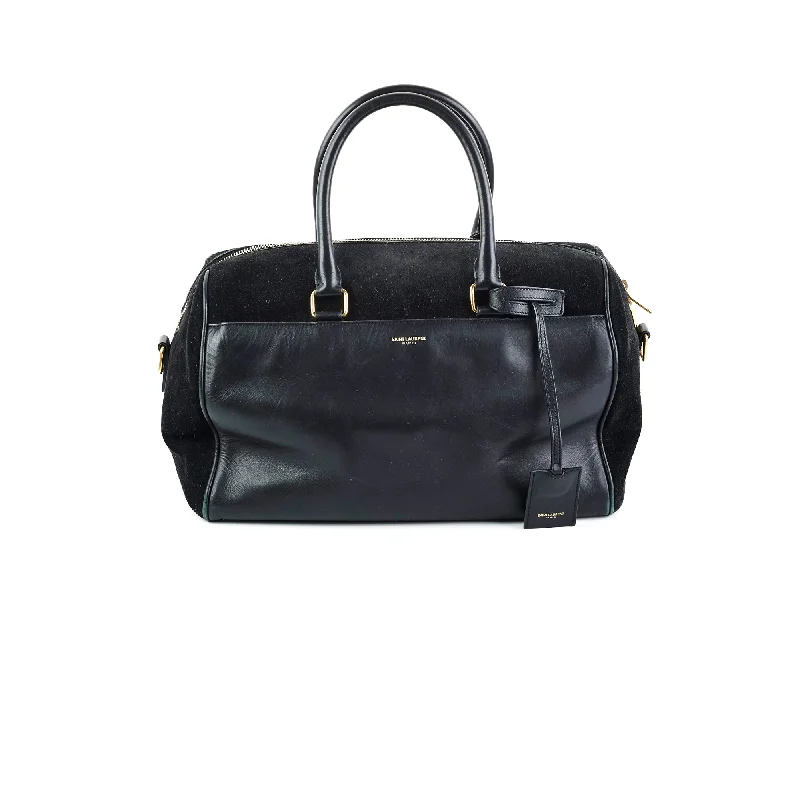 Saint Laurent Bo Duffle Suede Leather Bag