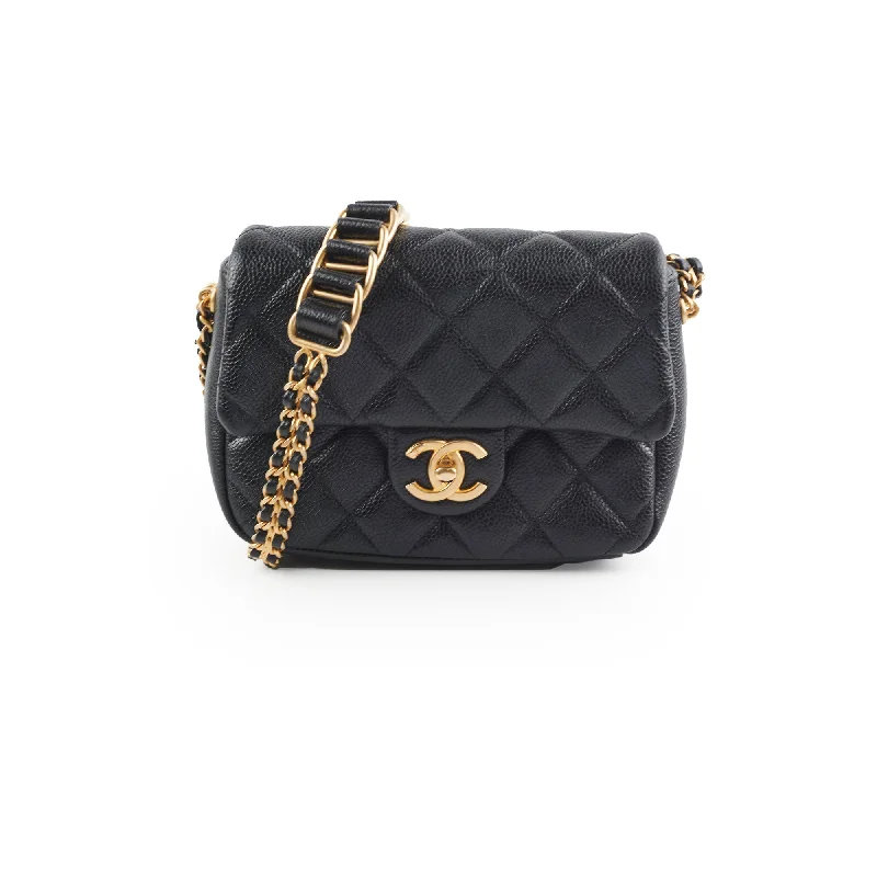 Chanel Caviar Matelasse Mini Bag Black