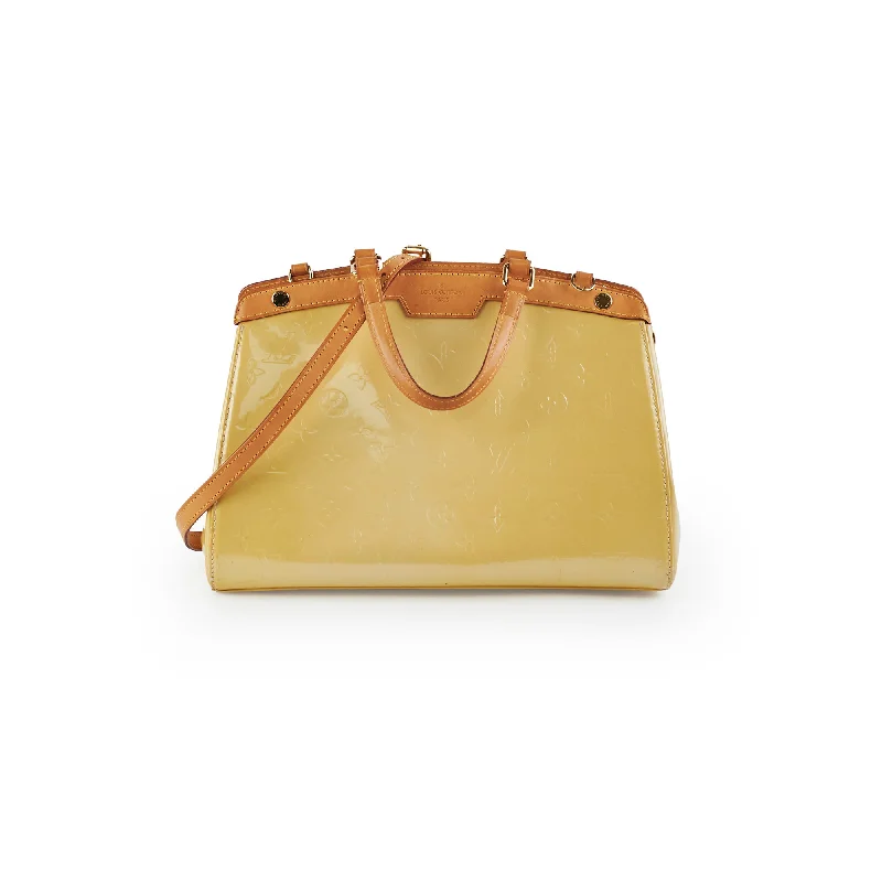 Louis Vuitton Brea Vernis MM Yellow