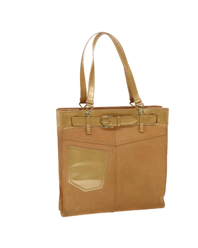 Trotter Canvas Beige Tote Bag by Christian Dior