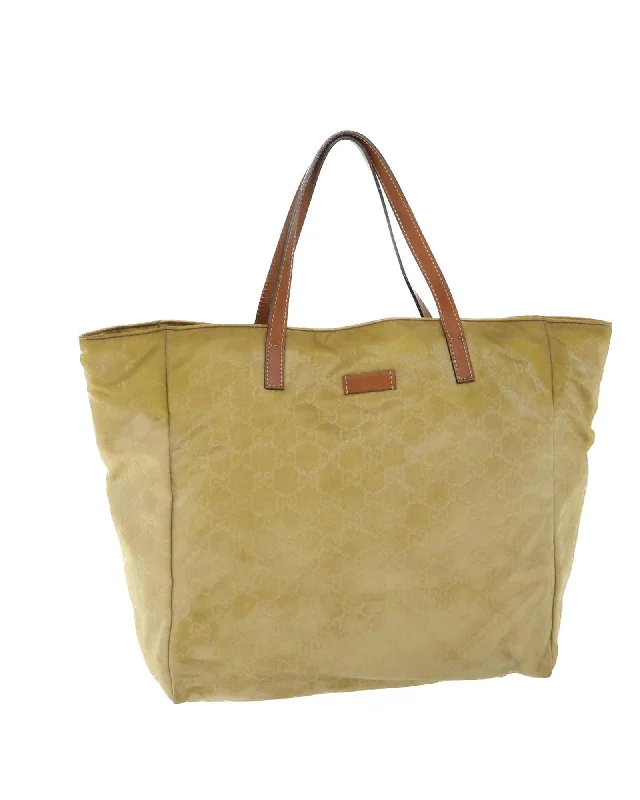 GG Canvas Tote Bag in Beige