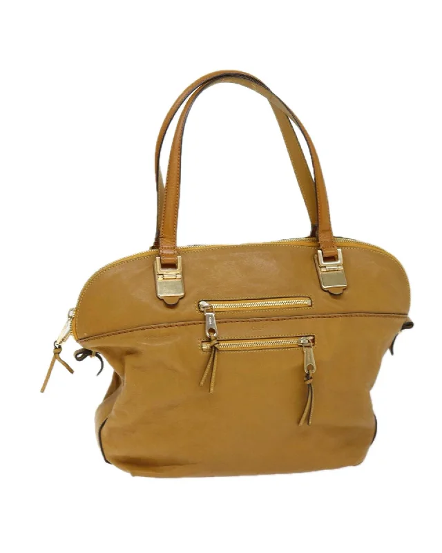 Leather Beige Hand Bag by Chloe