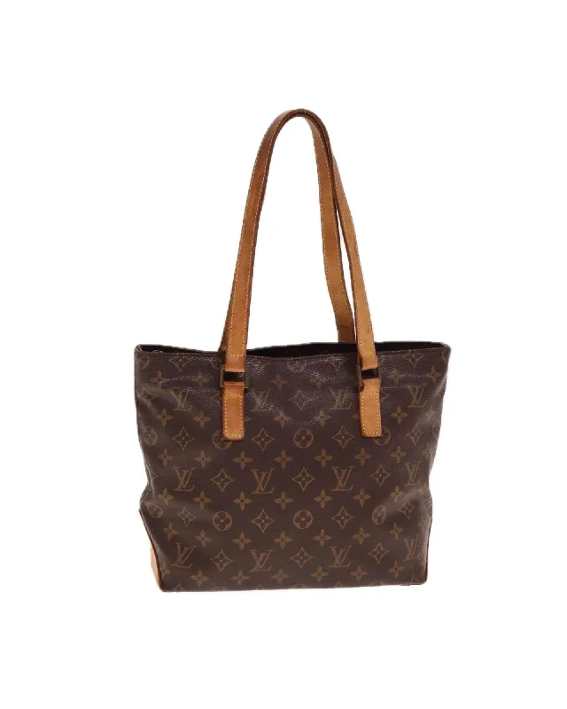 Monogram Canvas Tote Bag with Shoulder Strap