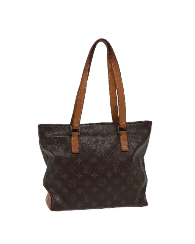 Monogram Canvas Tote Bag with Shoulder Strap