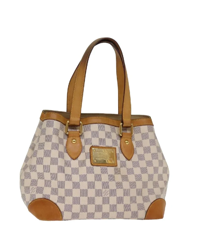 Damier Azur Tote Bag with PM Size and Canvas Material