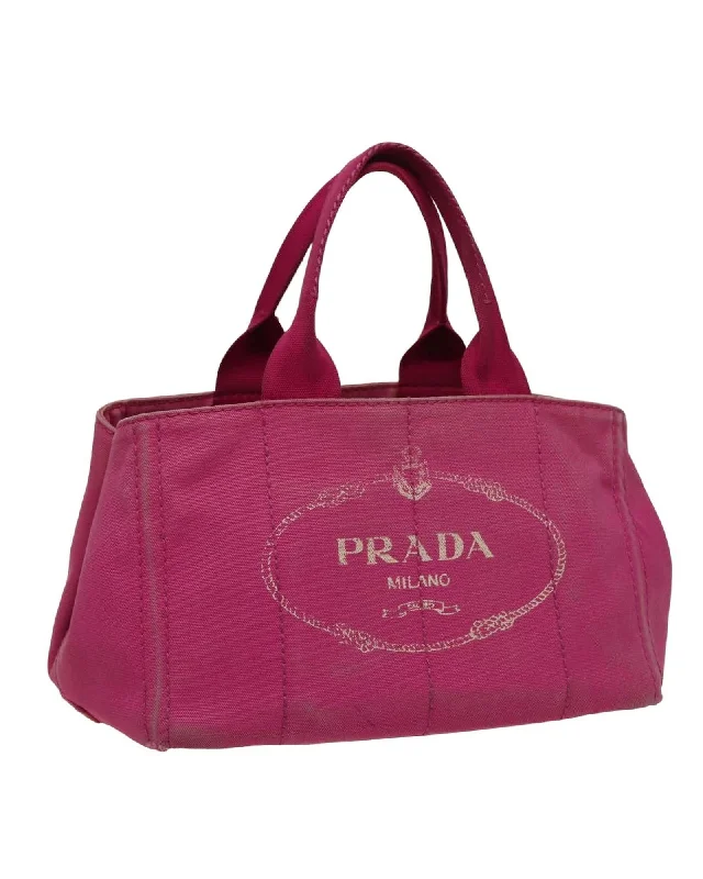 Denim Pink Canvas Hand Bag with Serial No. 197/B