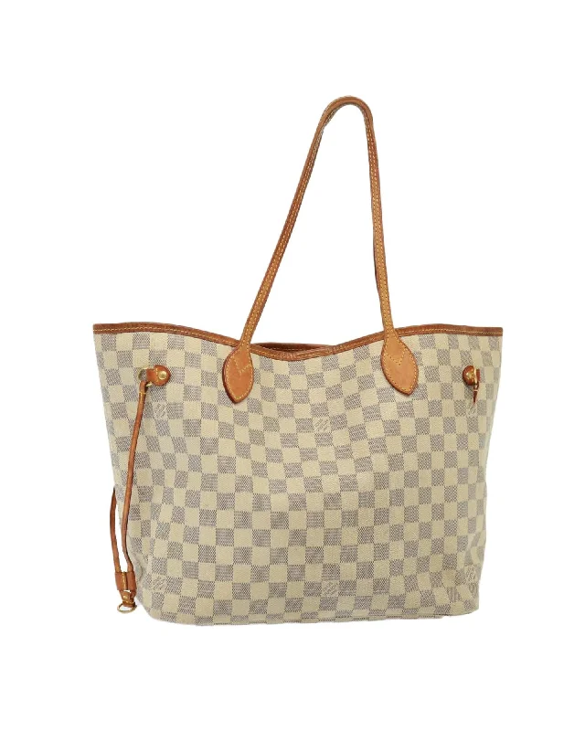 Damier Azur Neverfull MM Tote Bag