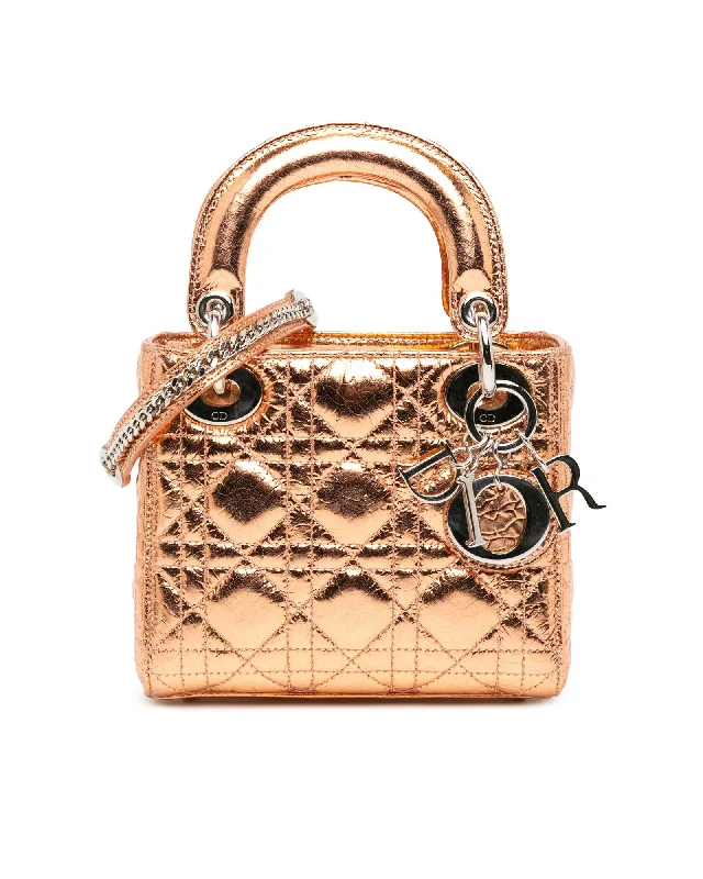 Mini Quilted Leather Handbag with Chain Strap