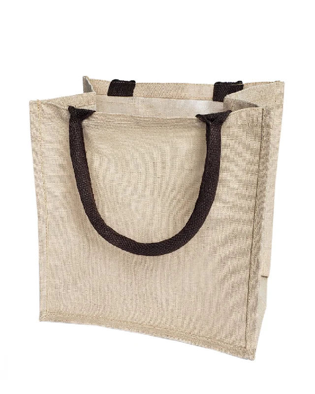 6 ct Cute Burlap Bags - JuCo Totes (Jute & Cotton Blend) - By Bundle