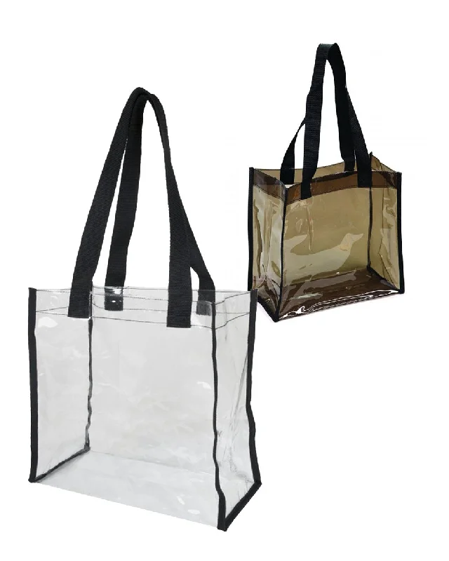 6 ct Transparent Stadium Approved Clear Tote Bags - By Bundle