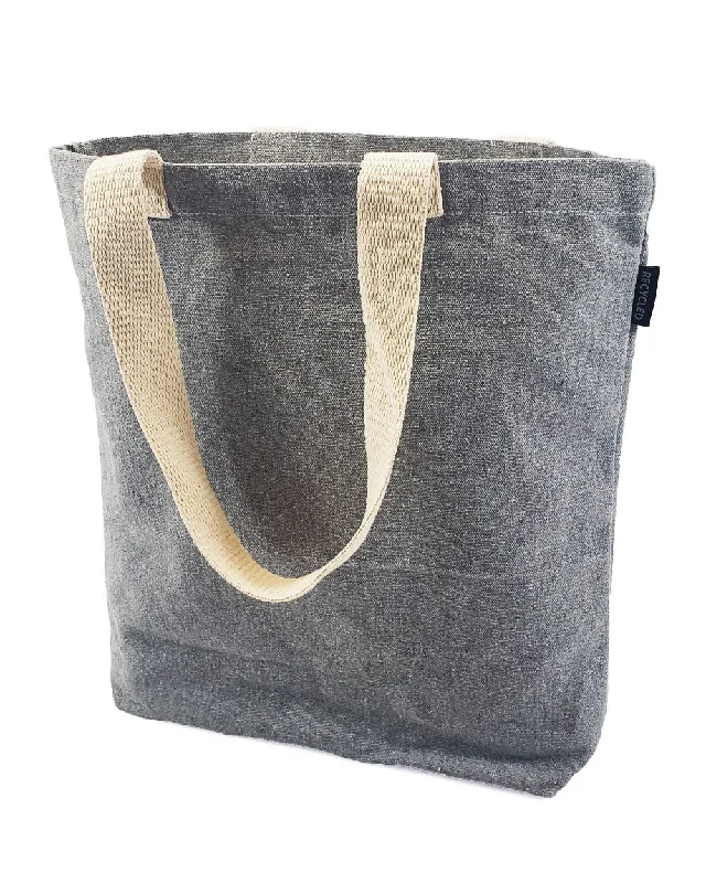 96 ct Recycled Canvas Tote Bag With Bottom Gusset - By Case