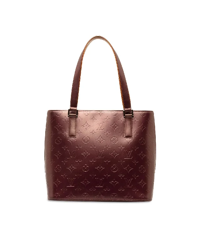 Leather Monogram Stockton Bag