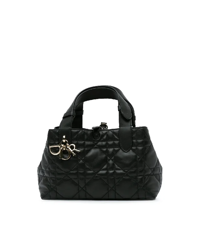 Dior Lady Dior Mini Bag in Black Lambskin Leather