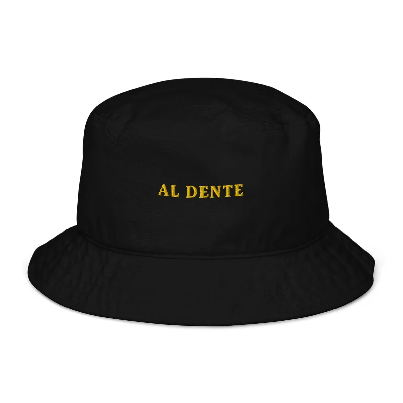 Al Dente - Organic Cotton Embroidered Bucket Hat