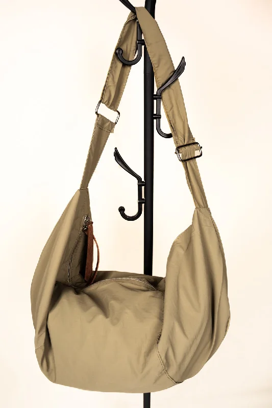 Around The World Large Beige Chest Bag