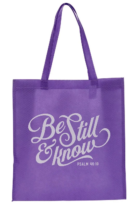 Be Still Lavender Tote Bag