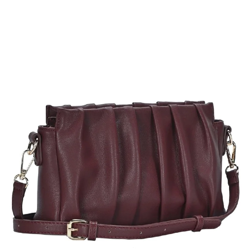 BGW4361 Pleated Vegan Leather Handbag/Crossbody