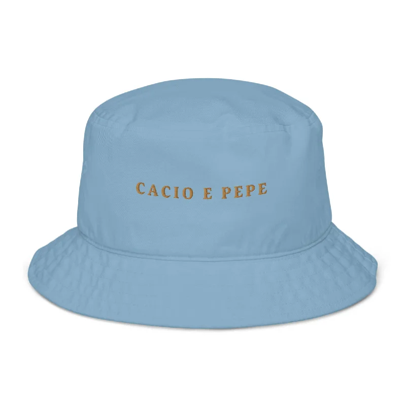 Cacio e Pepe - Organic Cotton Embroidered Bucket Hat