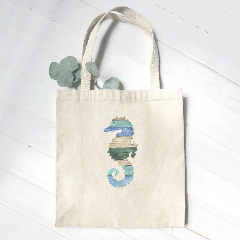 Coastal Wood Seahorse - Canvas Tote Bag