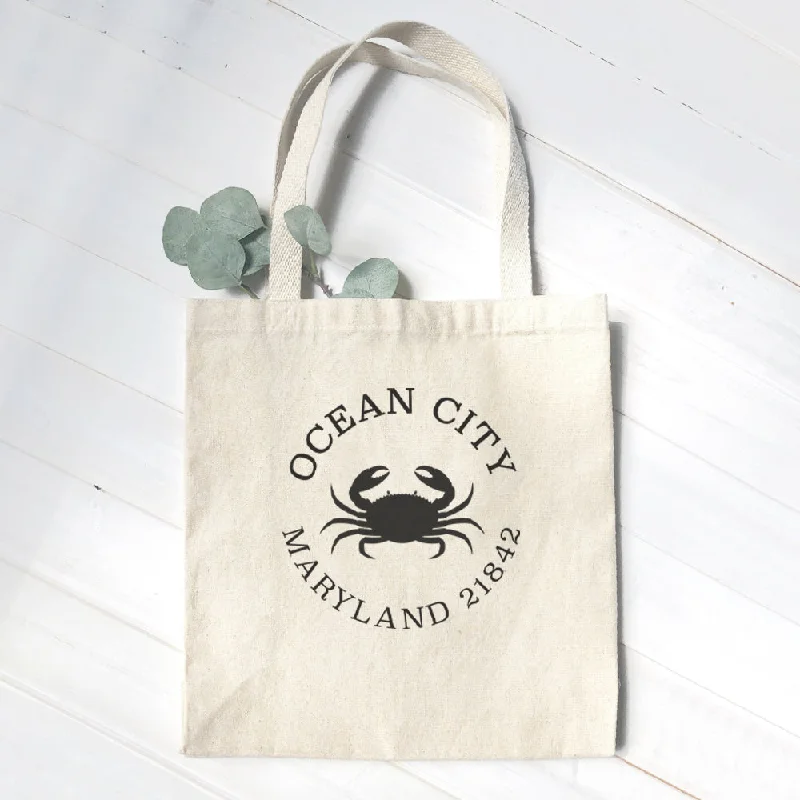 Crab w/ City and State - Canvas Tote Bag