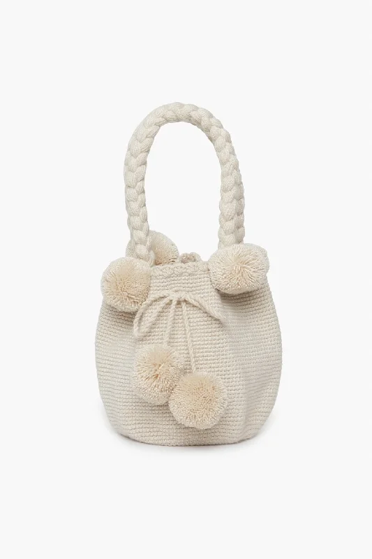 Cream Mini Tassel Bag