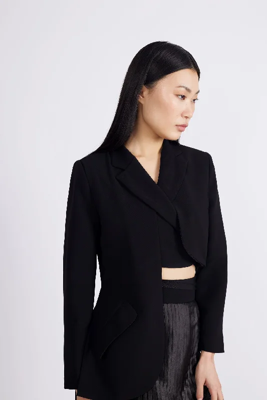 Tailored Wrap-a-round Jacket from deadstock fabrics