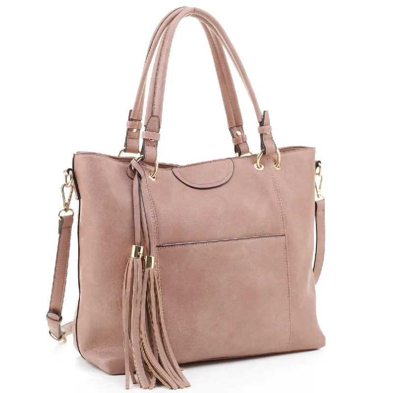 EM1503A Fashion Tote With Tassel