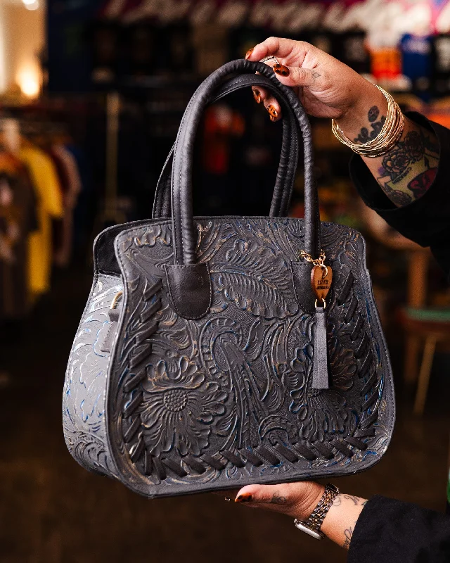 Embossed Leather Top Handle Bags (multiple Styles)