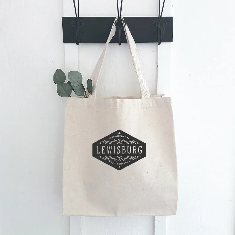 Flourish Sign w/ City, State - Canvas Tote Bag