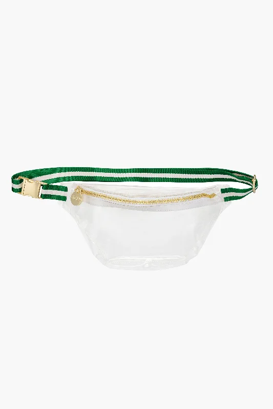 Green and White Stadium Clear Fanny Pack