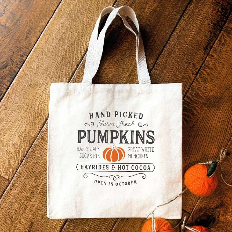 Hand Picked Pumpkins - Canvas Tote Bag