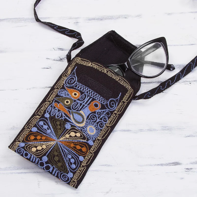 Handcrafted Embroidered Eyeglasses Case from Peru - Life in the Valley