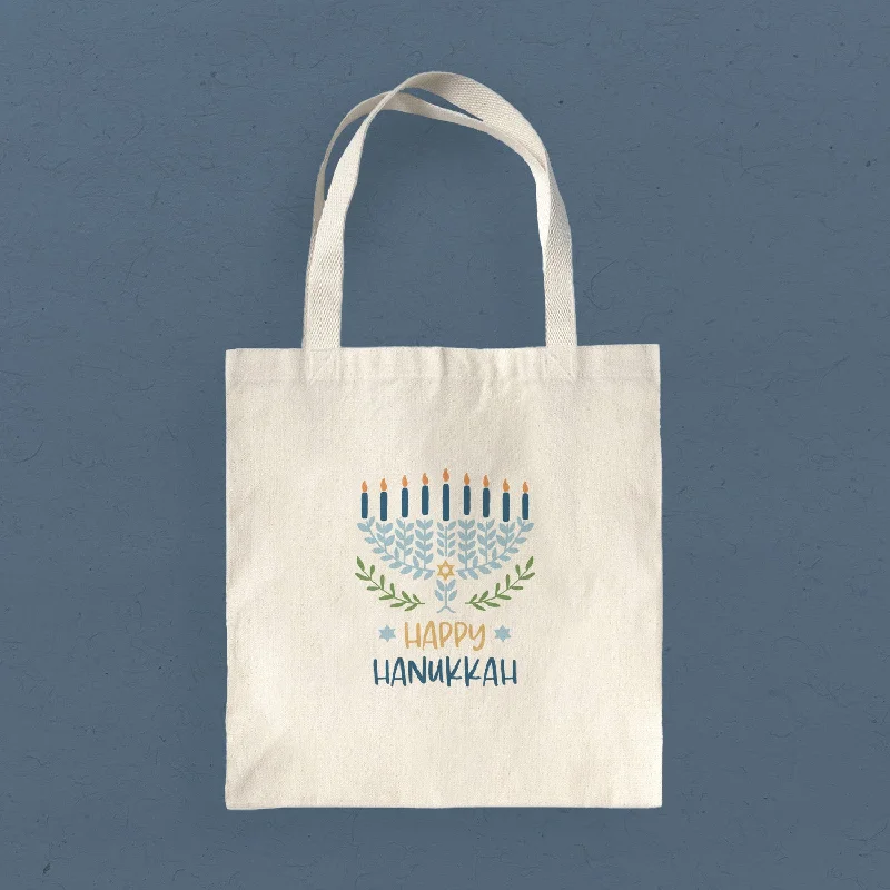 Happy Hanukkah - Canvas Tote Bag