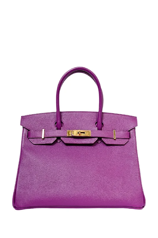 Hermès 2014 Anemone Purple Epsom Leather Birkin 30