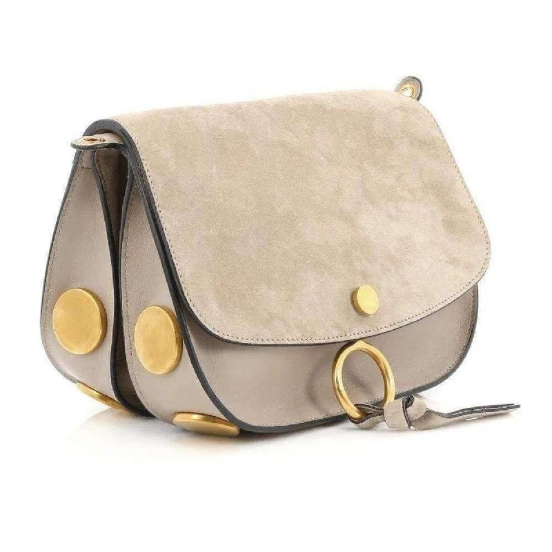 Kurtis Beige Leather and Suede Mini Bag