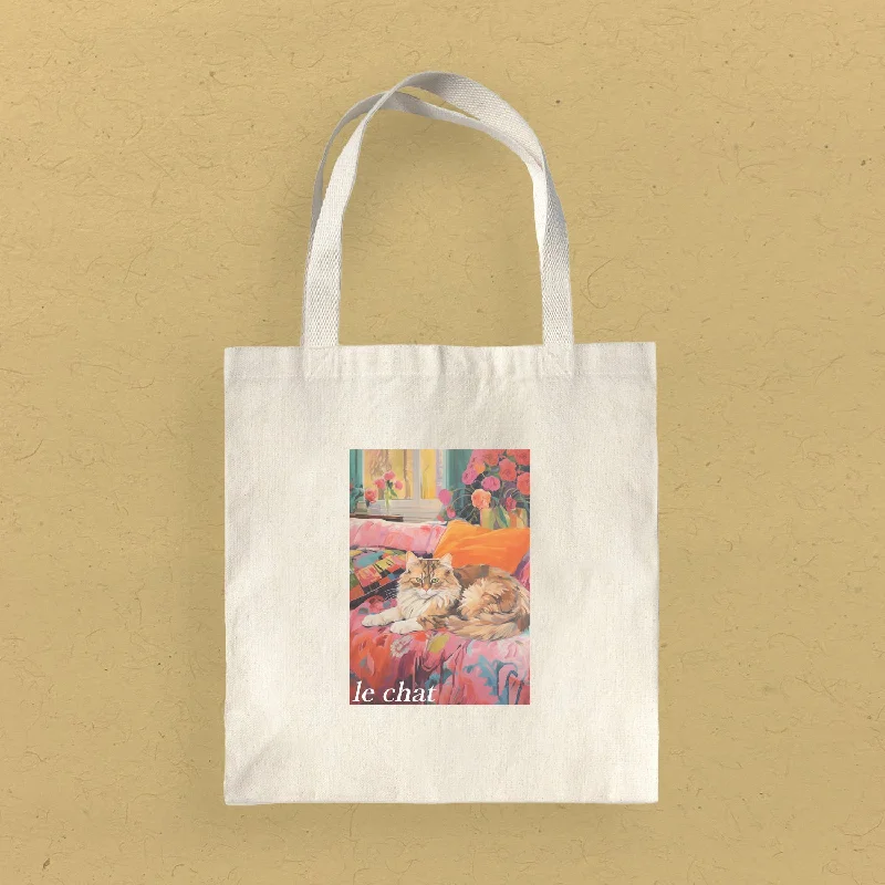 Le Chat (The Cat) - Canvas Tote Bag