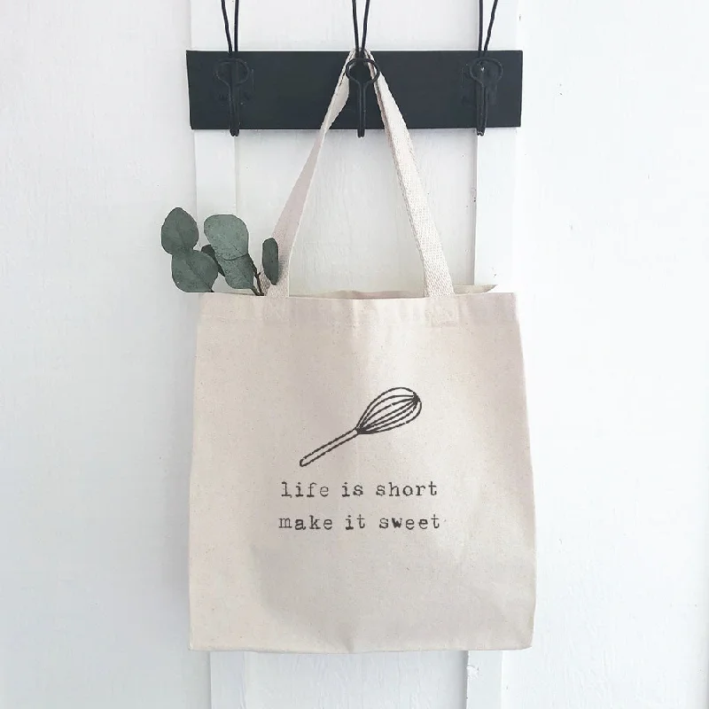 Life is Short (Whisk) - Canvas Tote Bag