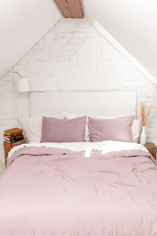 Certified linen bedding set in Dusty Rose