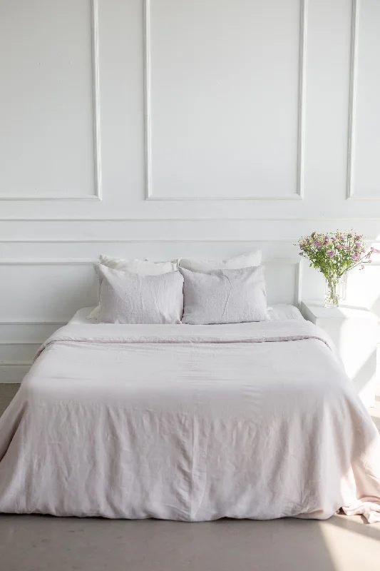 Certified linen duvet cover in Cream