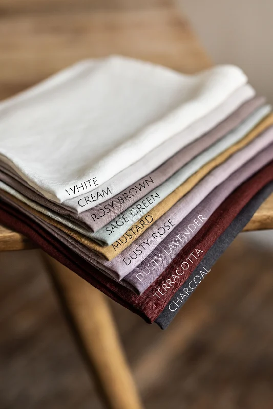 Certified linen Fabric Color Swatches from AmourLinen Color Palette