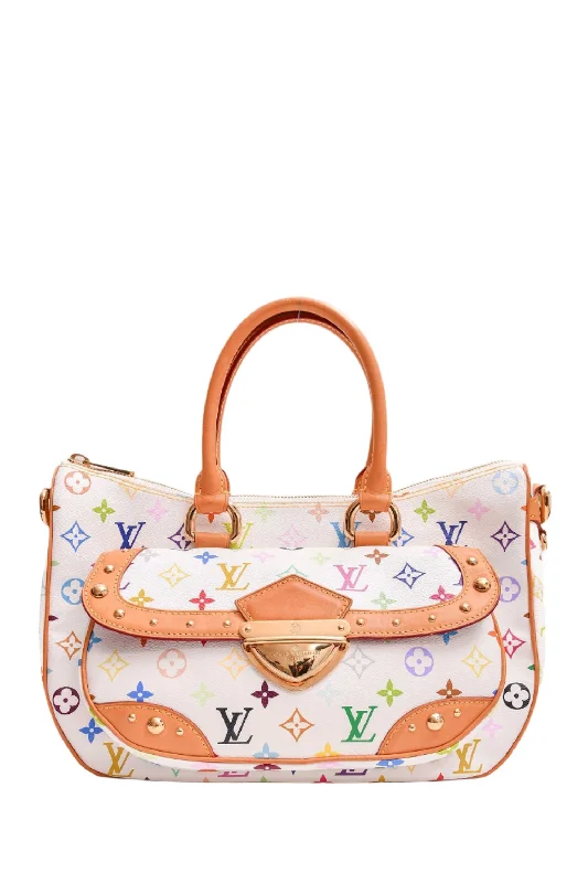 Louis Vuitton 2007 White Multicolour Rita Bag with Strap