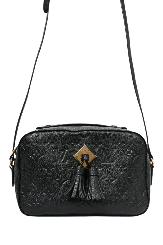 Louis Vuitton 2019 Black Leather Monogram Saintonge Crossbody