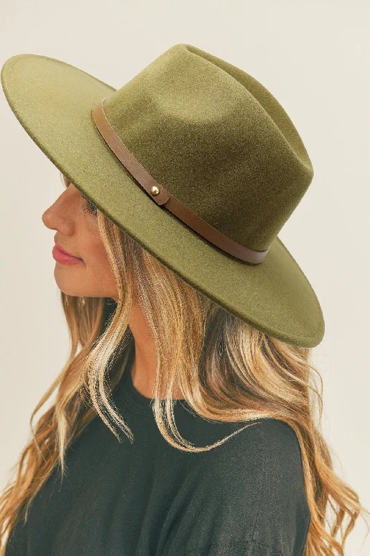 MH0053 Fedora Band Trim Felt Hat