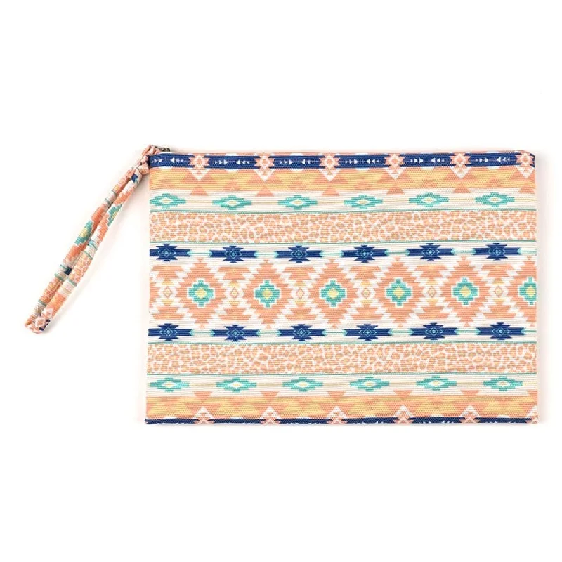 MP0121 Leopard Tribal Aztec Pouch