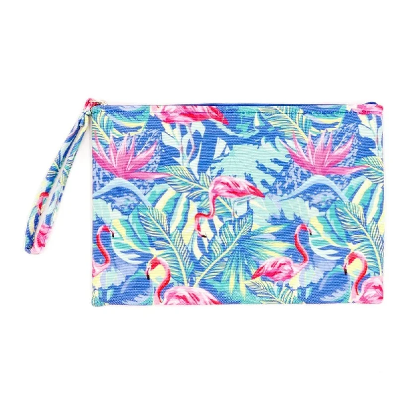 MP0138 Tropical Flamingo Pouch/Makeup Bag