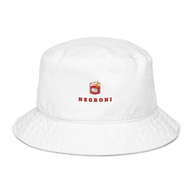 Negroni - Organic Cotton Embroidered Bucket Hat