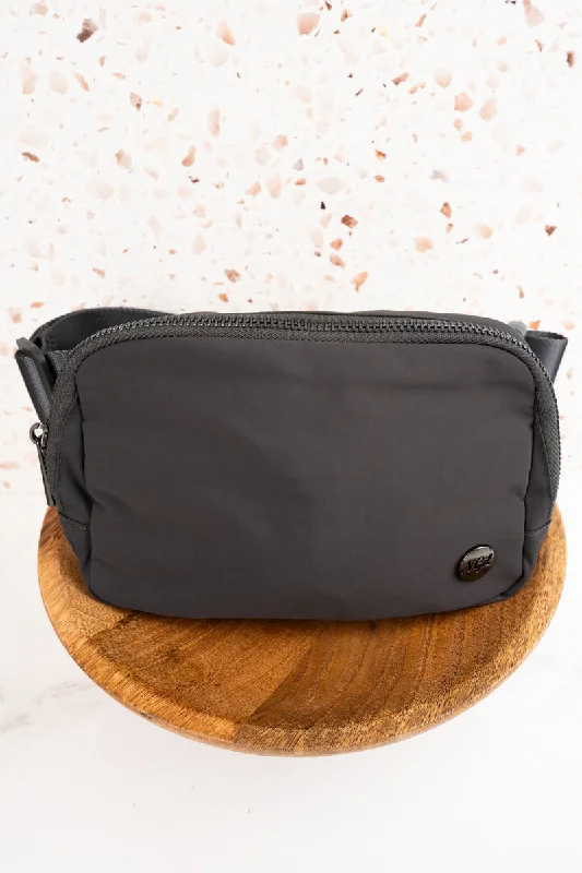 Gray Brooklyn Belt Bag