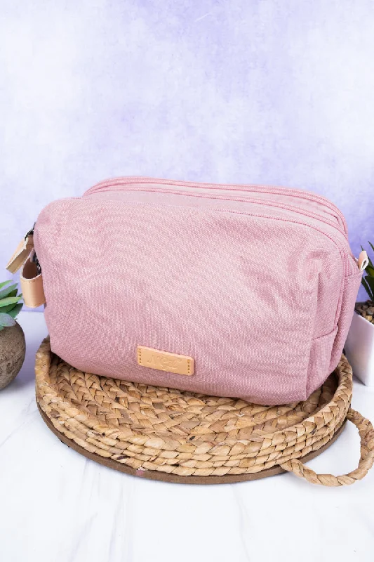 Pink Travel Ready Toiletry Bag