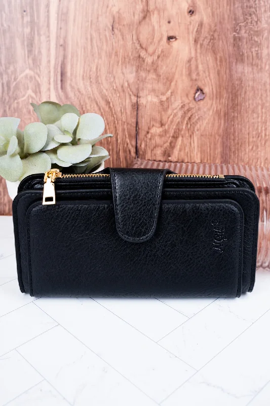 The Essentials Black Faux Leather Wallet