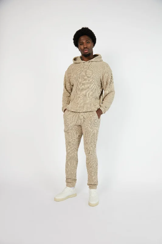 Stone Fisherman Knit Tracksuit from Deadstock fabrics